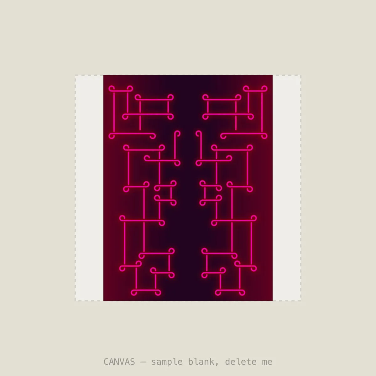 Pink Panthers XIII — Stretched canvas, 16×16in