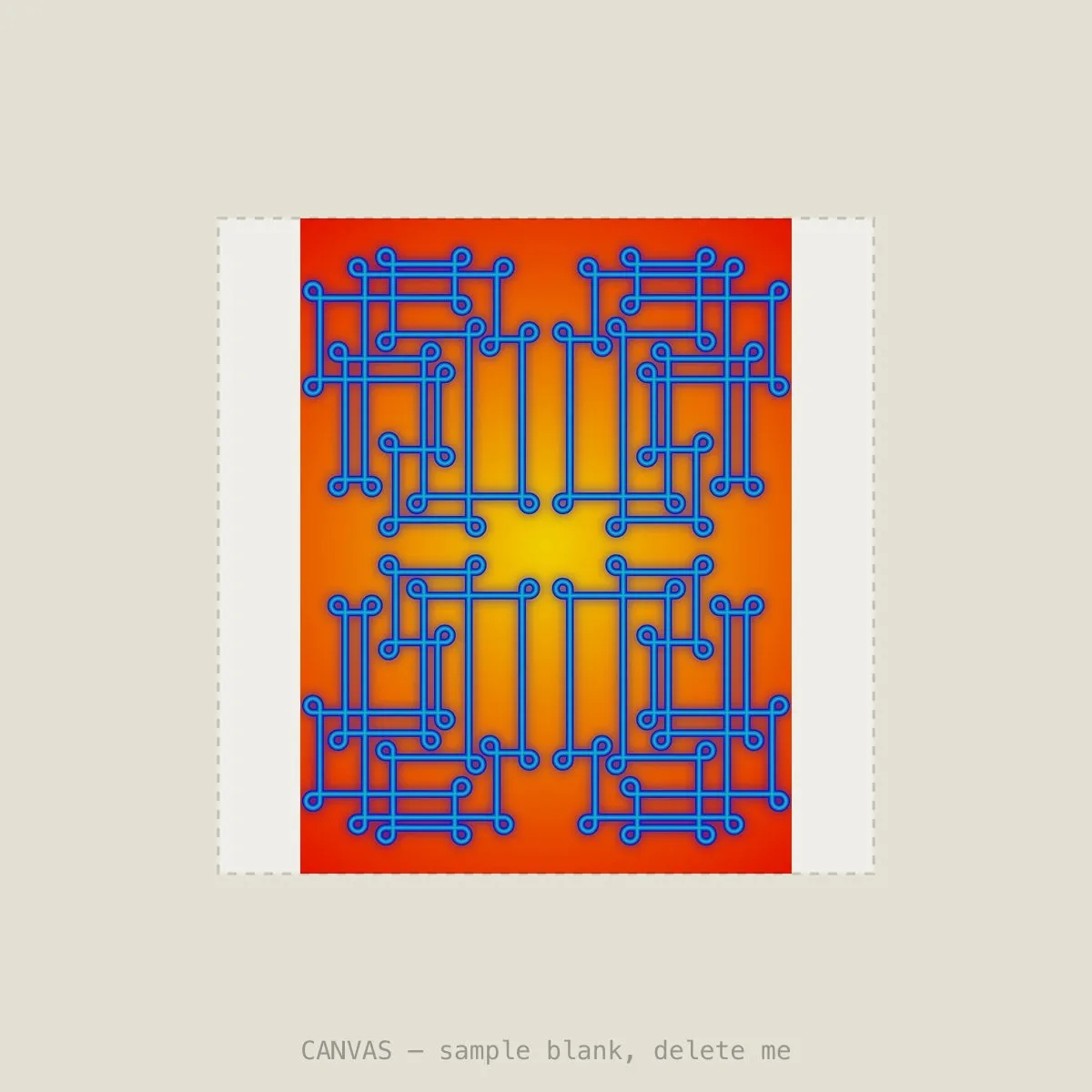 Sungrid Beam IV — Stretched canvas, 16×16in