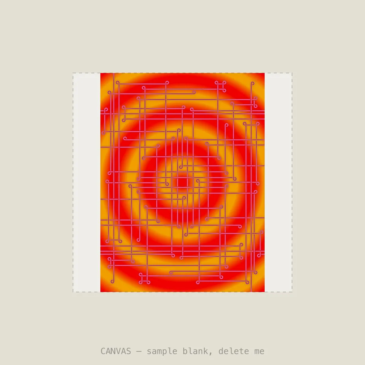 Chirhogram 858021 — Stretched canvas, 16×16in