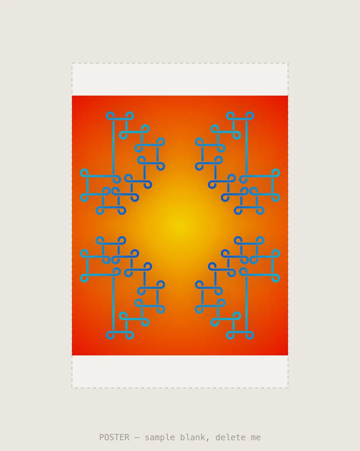 Sungrid Blue II — Giclée print, A2 (420×594mm)