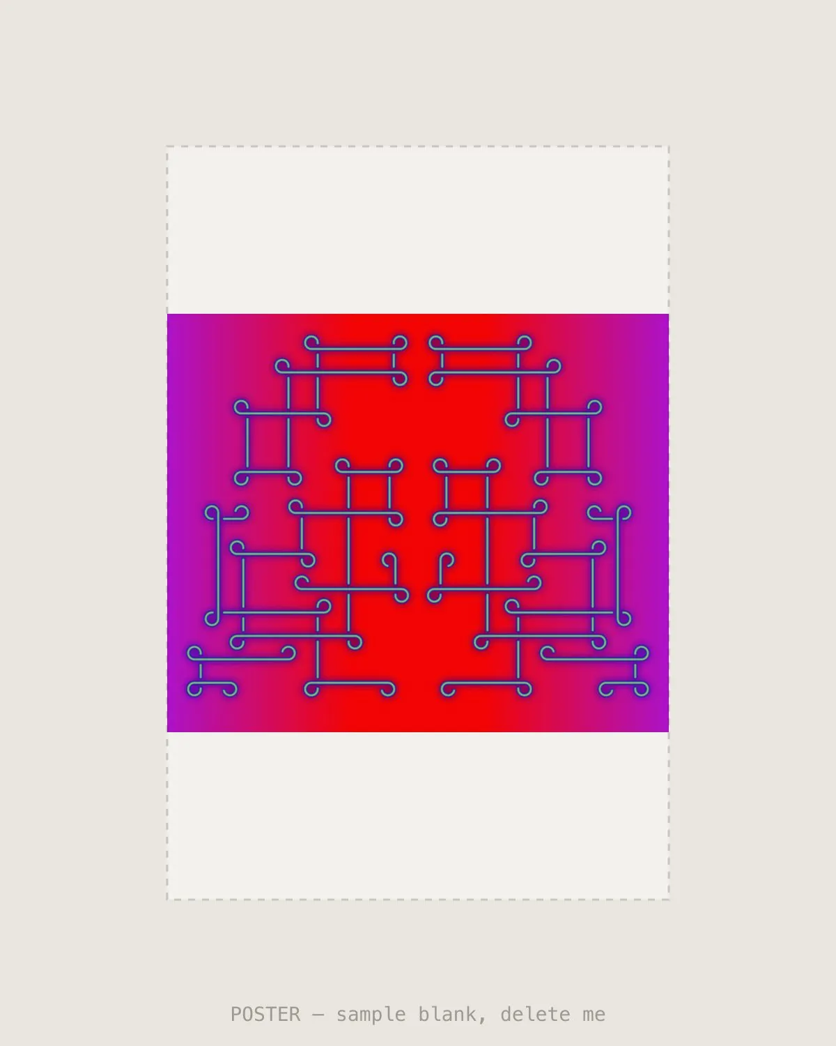 Red Beamer II — Giclée print, A2 (420×594mm)