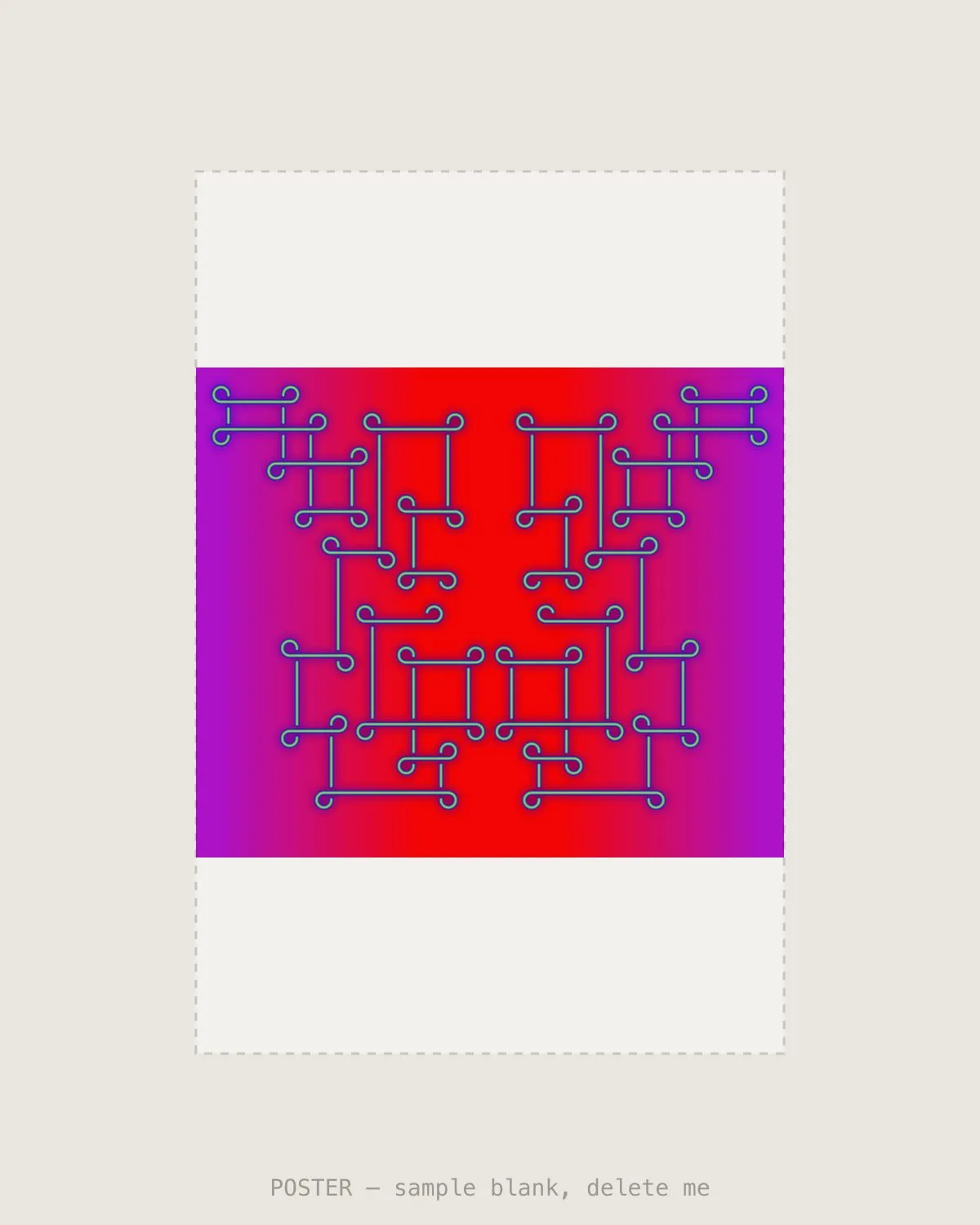 Red Beamer III — Giclée print, A2 (420×594mm)