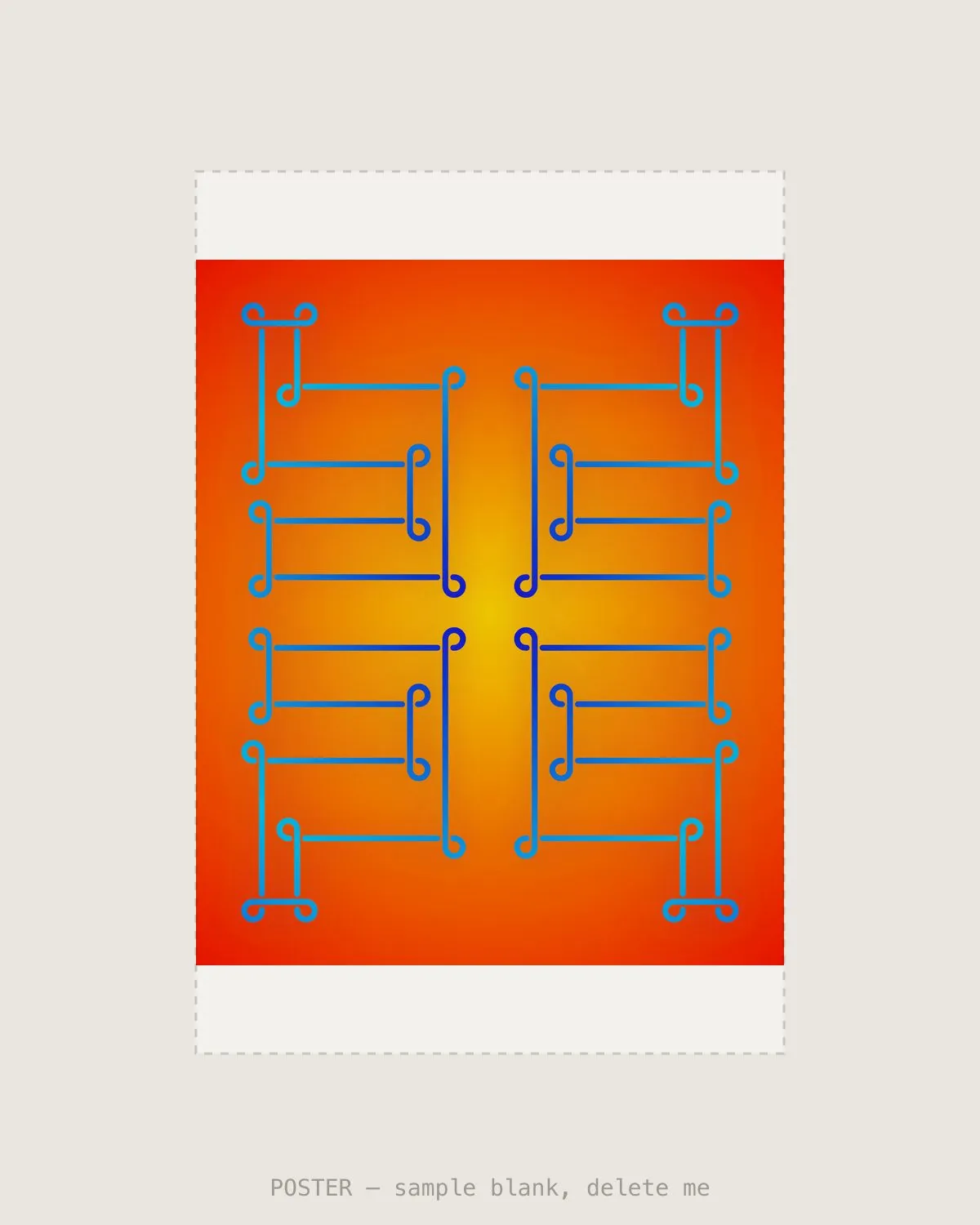 Sungrid Blue V — Giclée print, A2 (420×594mm)