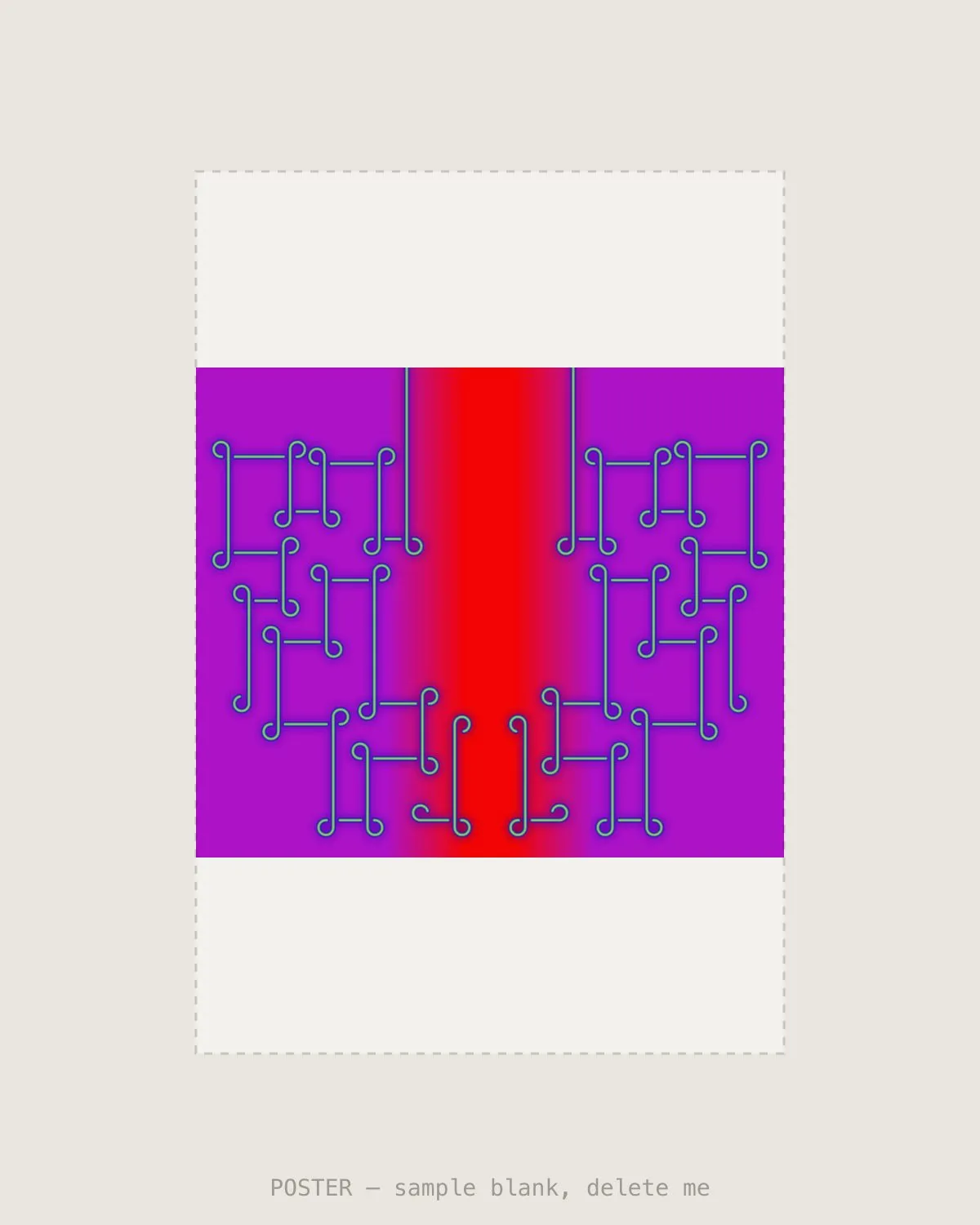 Red Beamer IV — Giclée print, A2 (420×594mm)
