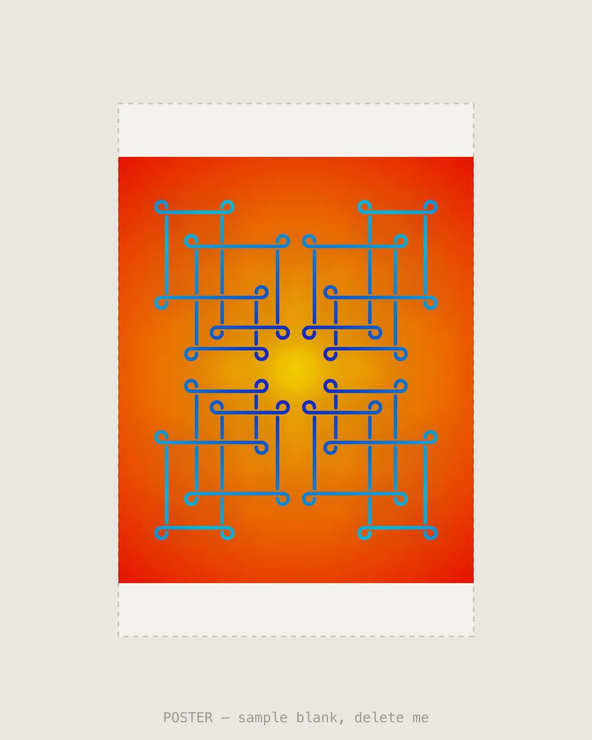 Sungrid Blue VI — Giclée print, A2 (420×594mm)