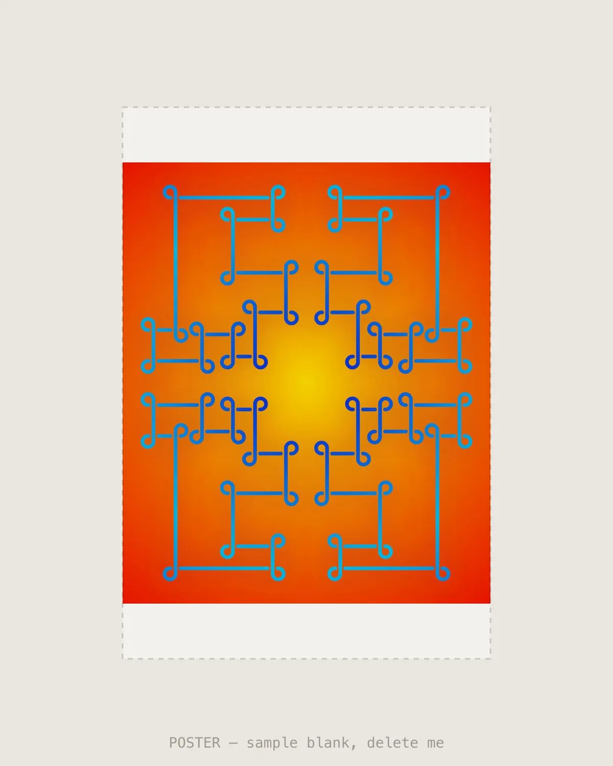Sungrid Blue IV — Giclée print, A2 (420×594mm)