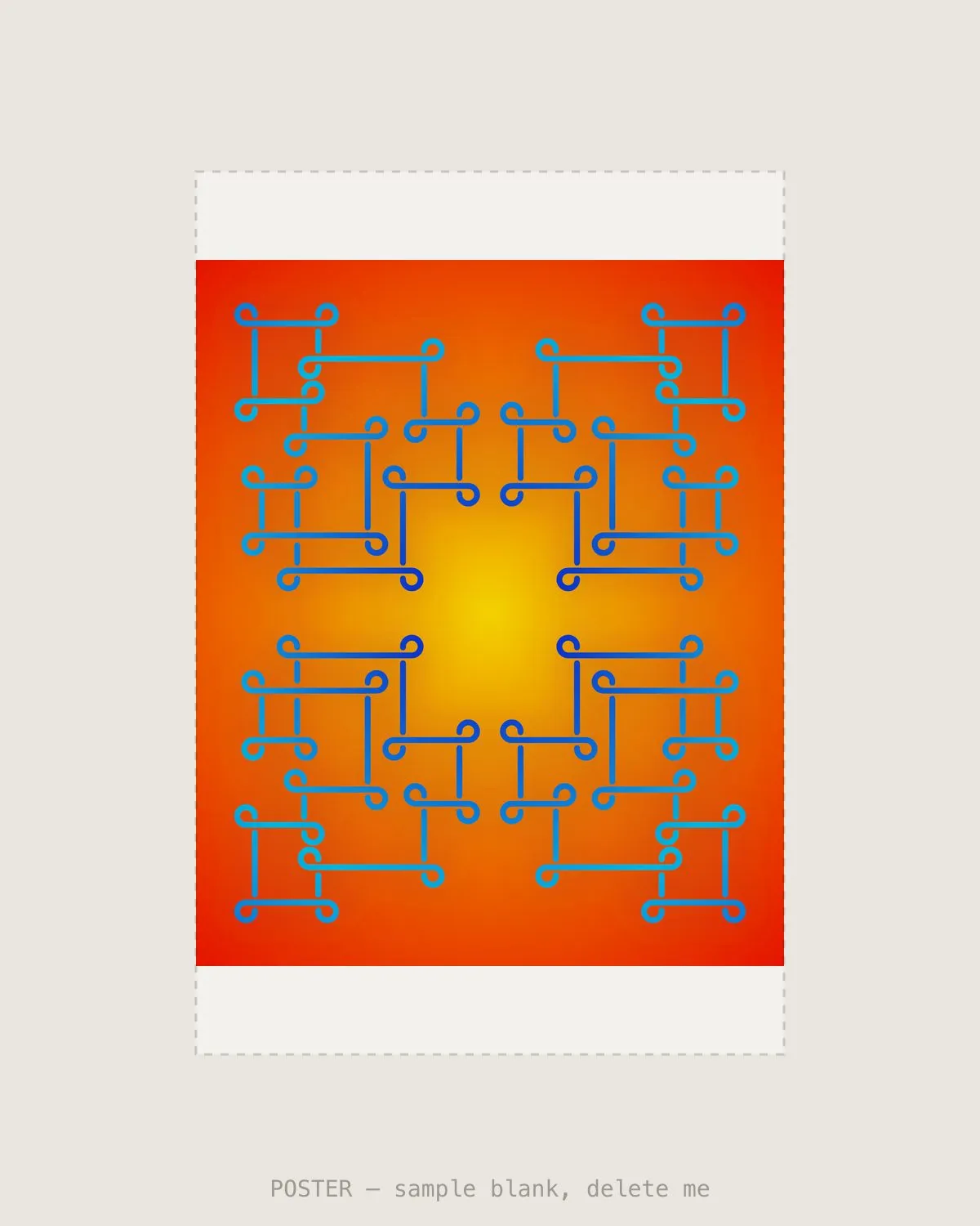 Sungrid Blue III — Giclée print, A2 (420×594mm)