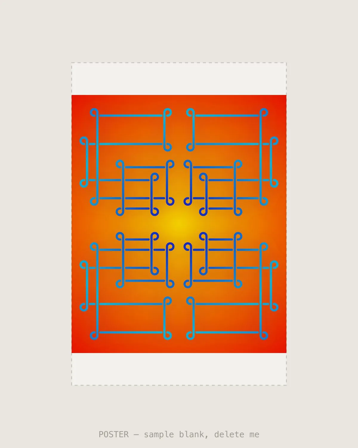Sungrid Blue VII — Giclée print, A2 (420×594mm)